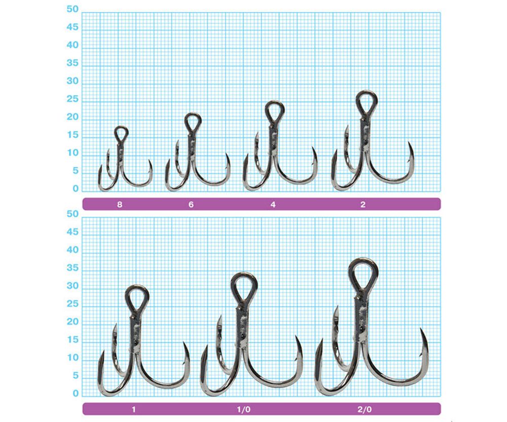 OWNER Крючок тройной ST-41BC №1/0 6шт