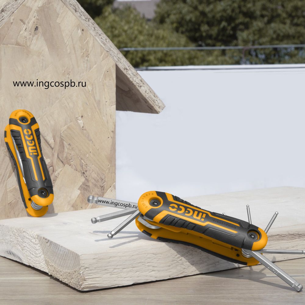 Набор шестигранников с шаром 2-8 мм INGCO HHK14082 INDUSTRIAL