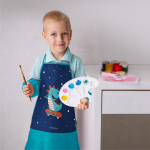 Фартук для творчества на завязках. Динозавр
