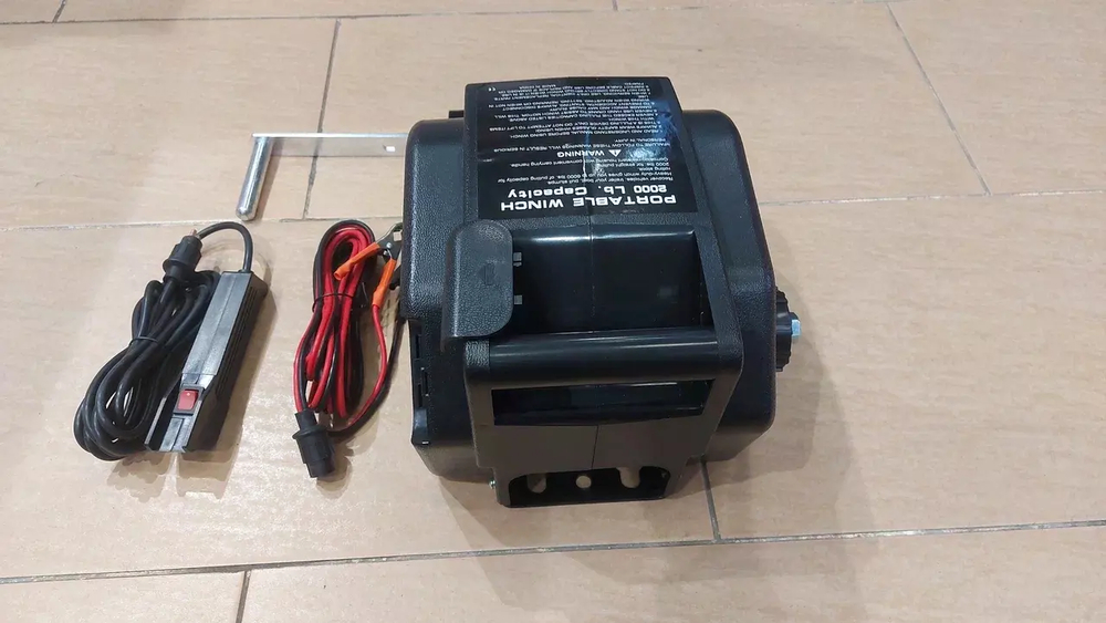 Лебедка электрическая на прицеп