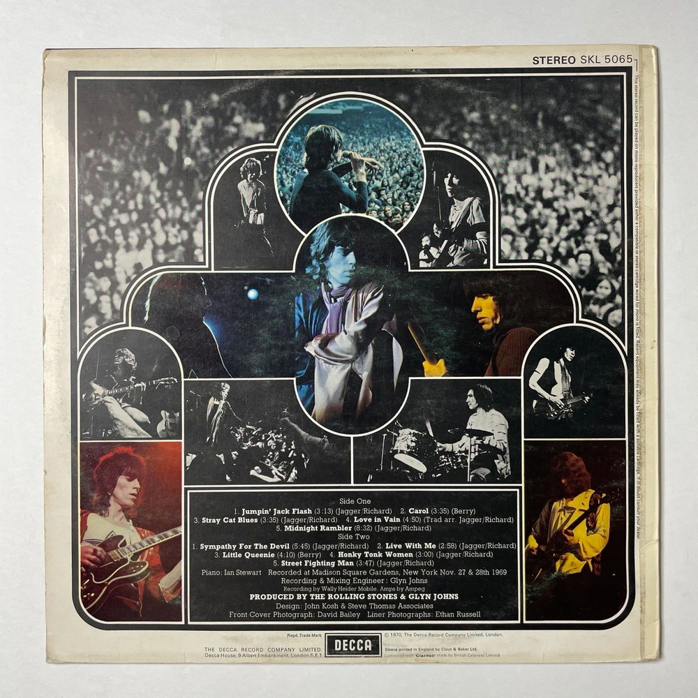 Винтажная виниловая пластинка LP The Rolling Stones Get Yer Ya Ya's Out The Rolling Stones In Concert (UK 1970)