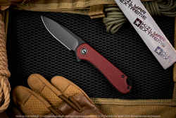 Нож Civivi Elementum C907A-1 сталь D2 BlackWash рукоять Burgundy G10