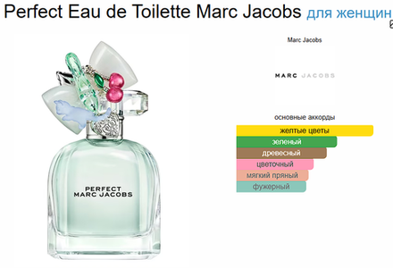Perfect Eau de Toilette Marc Jacobs 100 ml (duty free парфюмерия)