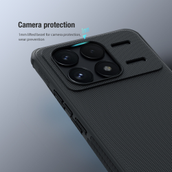 Усиленный противоударный чехол от Nillkin для Xiaomi Poco F6 Pro, серия Super Frosted Shield Pro