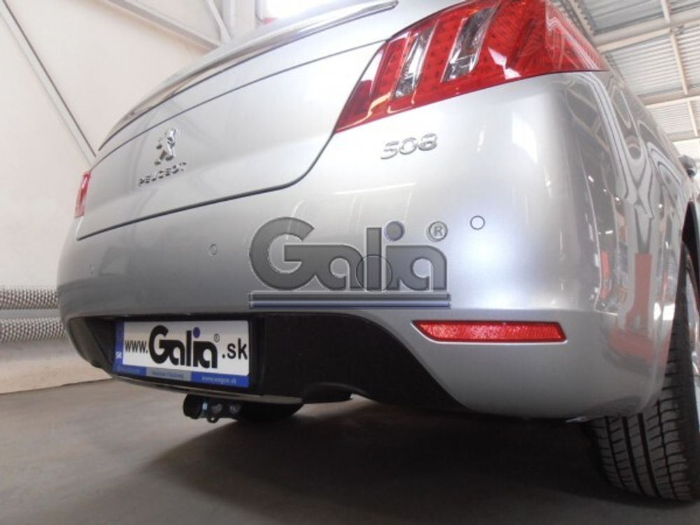 Фаркоп оцинкованный Galia P043A для Peugeot 508 седан 2011-(паспорт и сертификат в комплекте)(без электрики)