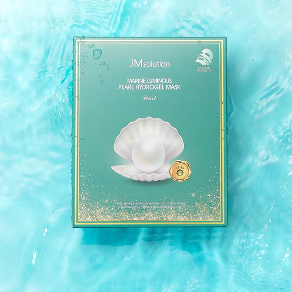 Гидрогелевая маска с экстрактом жемчуга JMSOLUTION MARINE LUMINOUS PEARL HYDROGEL MASK