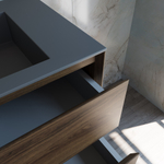 База под раковину Luka 800 подвесная, 2 выкатных ящика soft-close, С.Oak