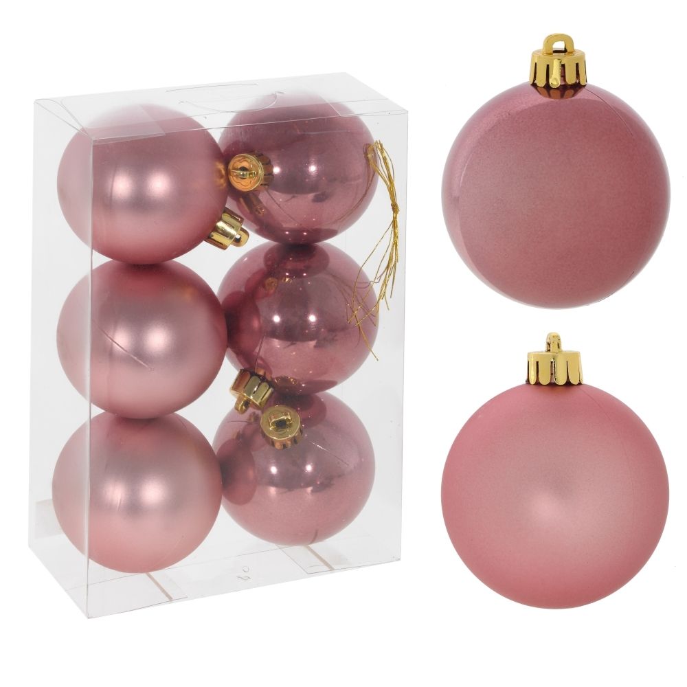 GAEM Набор из 6шт Украшение новогоднее "Шар", D 6 см, L6 W6 H7 см
