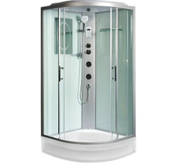 Душевая кабина WeltWasser (ВельтВассер) Werra XL 904, со средним поддоном, с электрикой и ГМ, 90x90x226