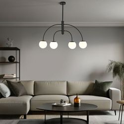 Люстра на штанге Eurosvet Cenacolo 30179/4 черный