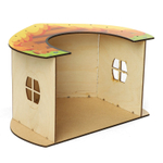 Домик для мелких животных деревянный "Теремок" L, 275*200*155мм, Gamma