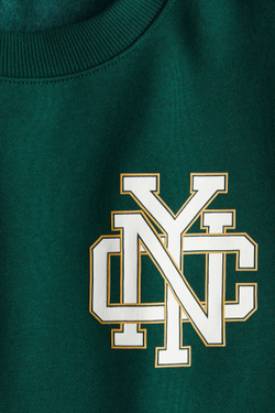 H&M Толстовка с принтом, темно-зеленый