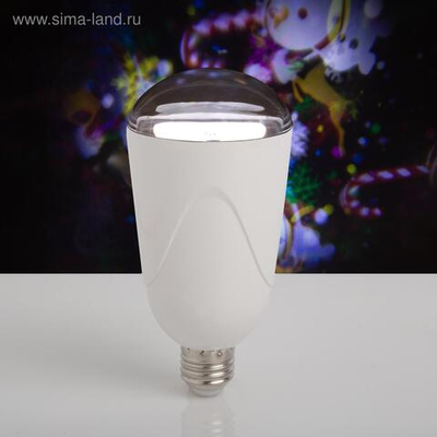 Световой прибор «Лампа с картинками» 7 см, Е27, свечение мульти