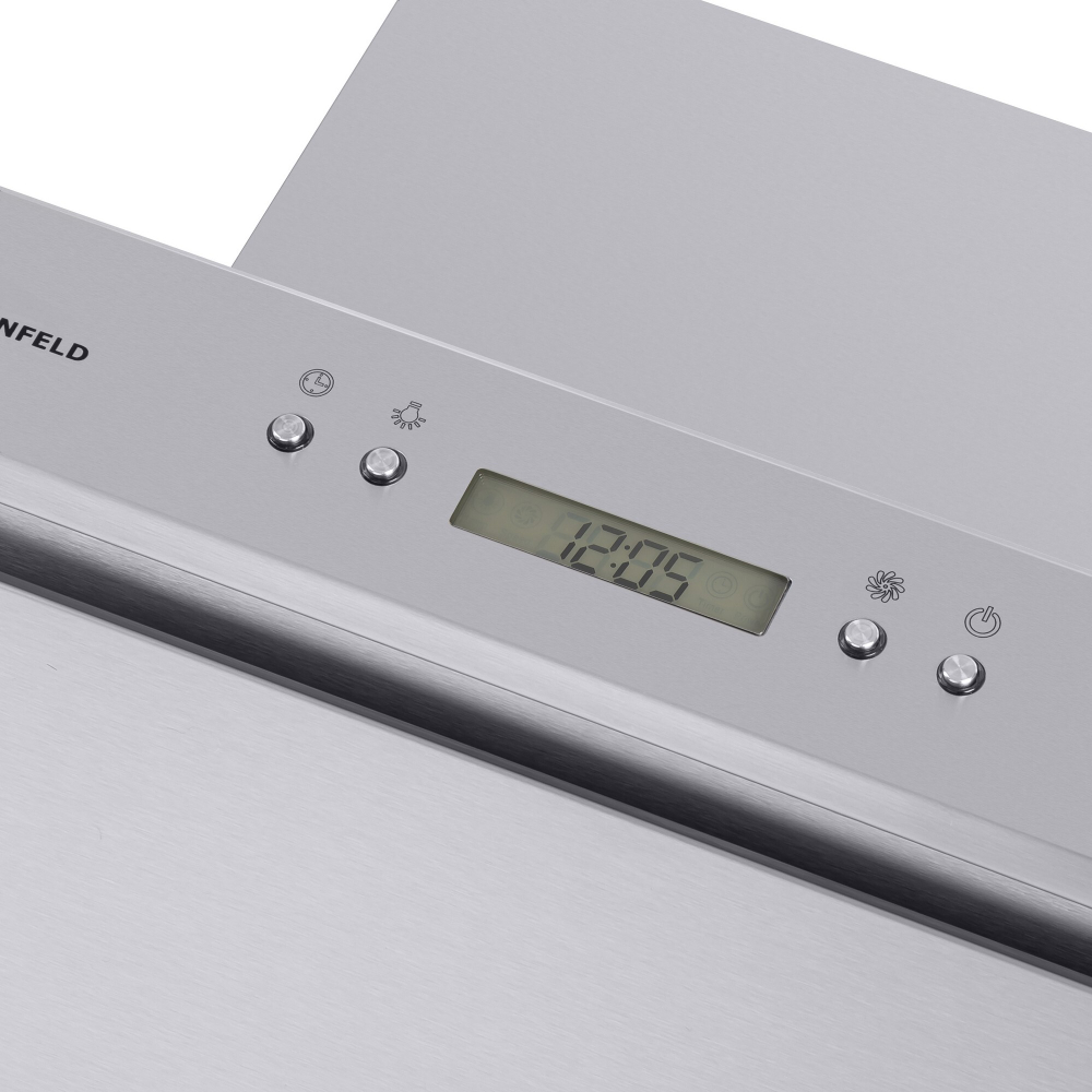 Кухонная вытяжка MAUNFELD Gloria 90 нержавеющая сталь\черное стекло фото 9