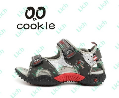 Сандалии детские двухцветные на липучках с надписями