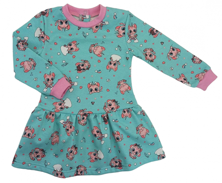 Платье 7119/6 кошки единорожки, ф/н