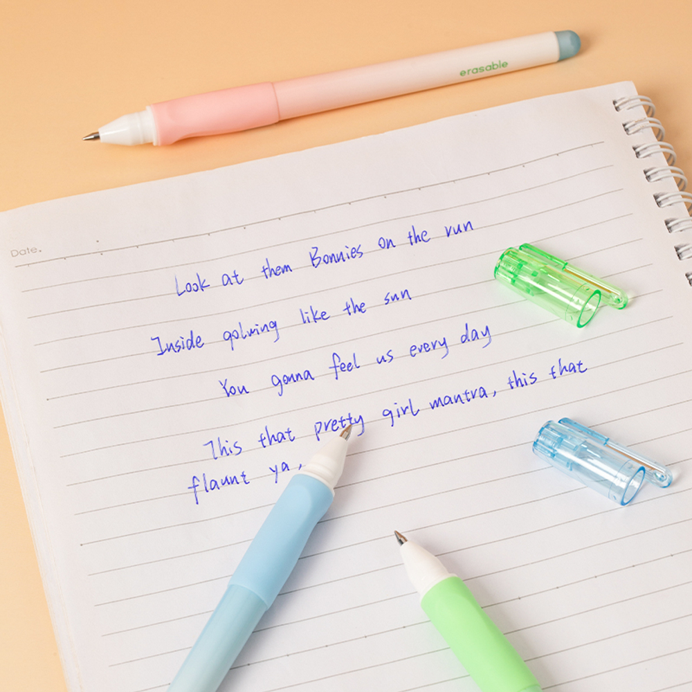 Ручка гелевая DELI "Neonup" 0,5 мм, синяя, стирающиеся чернила