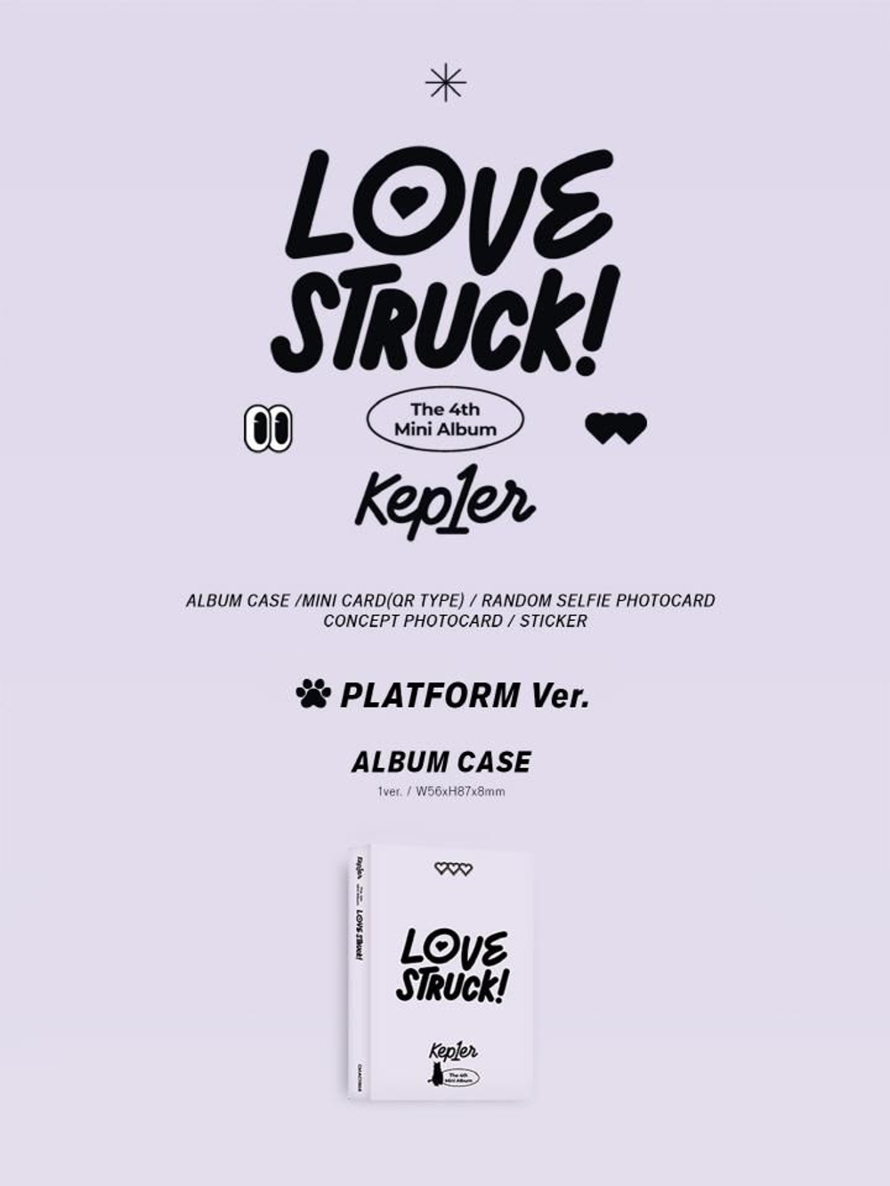 Альбом Kep1er - LOVESTRUCK! 4th Mini PLATFORM Album