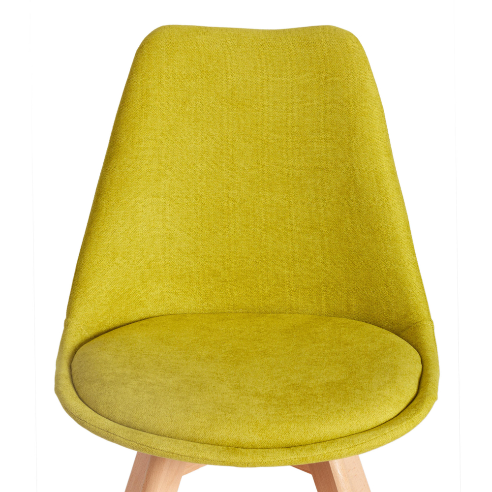Стул TULIP SOFT (mod. 053V) дерево/пластик/ткань, 49,5 x 54,5 x 84 см, Светло-зеленый (Light green) LY1701-8