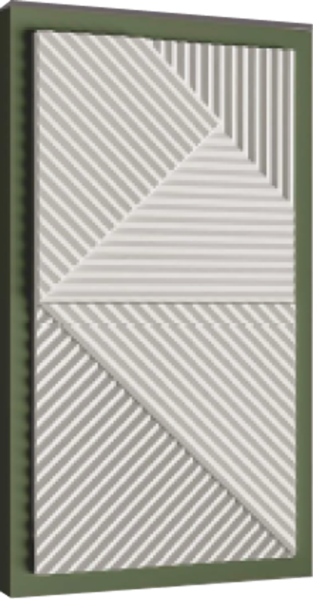 А-082, Объемная полиуретановая панель мозаика, Белый / 3D PU MOSAIC STONE PANEL 1200х600х25 мм