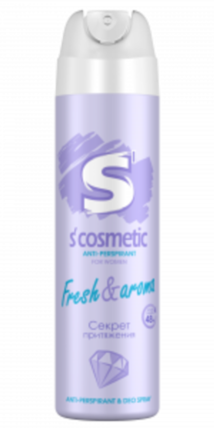 Дезодорант-антиперспирант для тела 145 мл S' Cosmetic for women Fresh & Aroma Секрет Притяжения