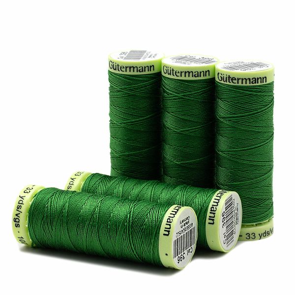 Нитки отделочные Gutermann Top Stitch 30 (30 метров), 5 кат. | 396 ярко-зеленый
