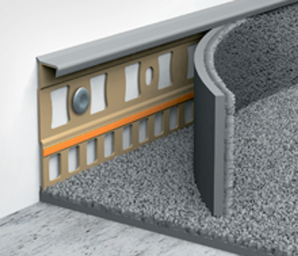 Плинтус для ковролина Идеал 002 Светло-серый 2200 мм