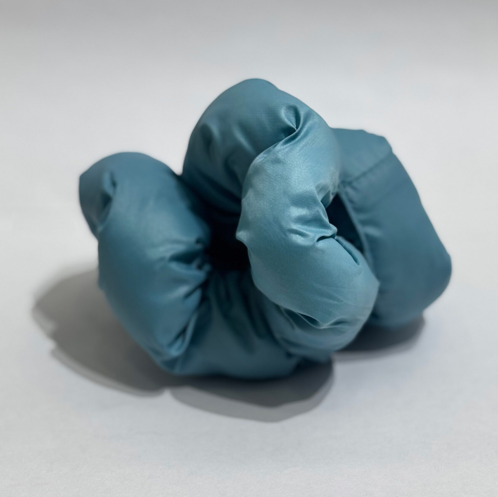 Резинка для волос Girls and Women Scrunchy Puffered Blue