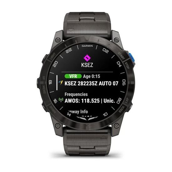 Умные авиационные часы Garmin D2™ Mach 1 Pro с титановым браслетом