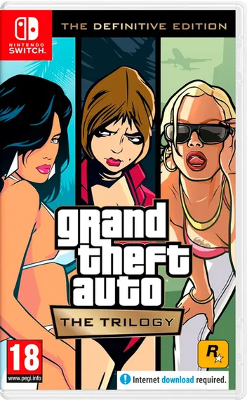 GTA The Trilogy: The Definitive Edition (Nintendo Switch, Русские субтитры, Б/У)