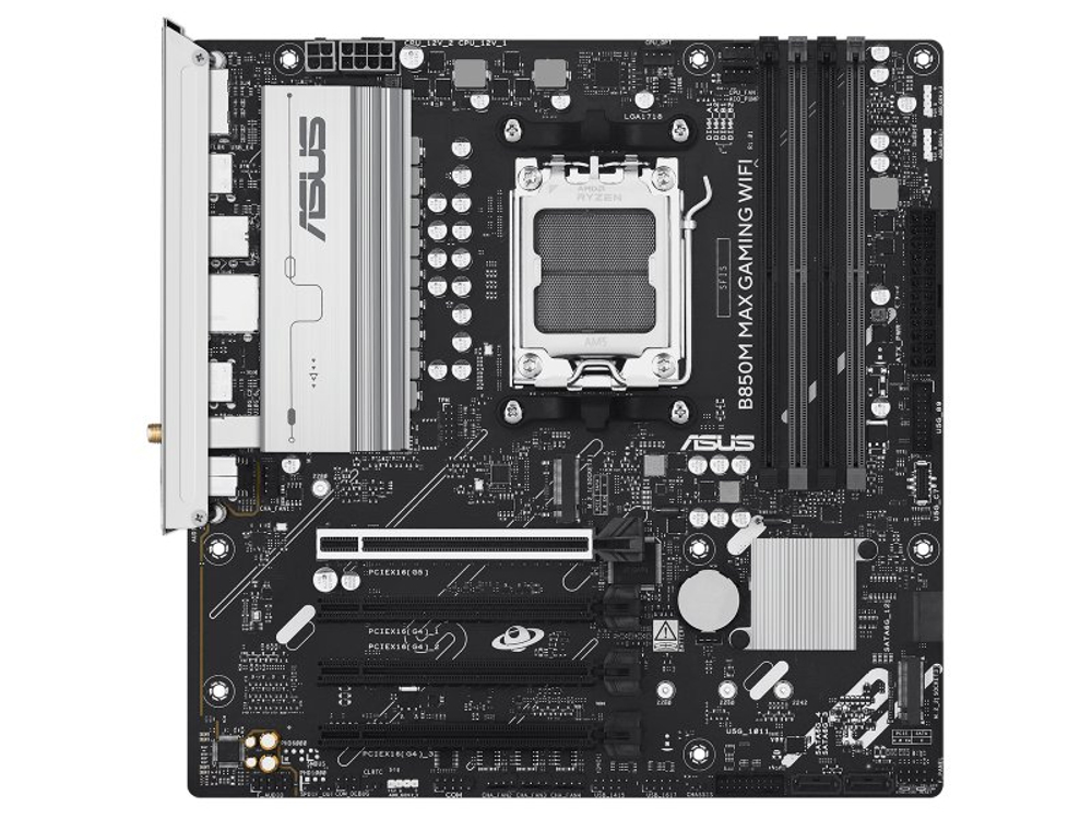 Материнская плата Asus B850m Max Gaming Wifi, Socket AM5, AMD B850, mATX, RTL [90MB1LL0-M0EAY0]