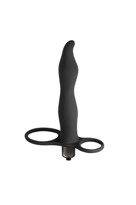 Вибронасадка для двойного проникновения Flirtini black