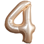 Шар фольгированный Цифра 4 101 см (Золотой)