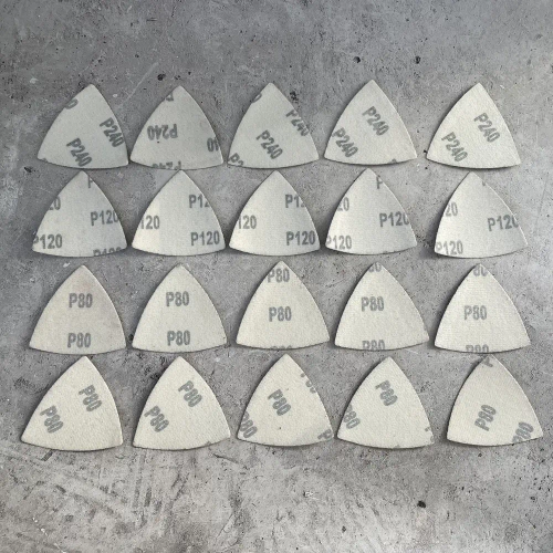 Бумага шлифовальная для реноватора 20 штук (дерево, металл, керамика), P80, P120, P240