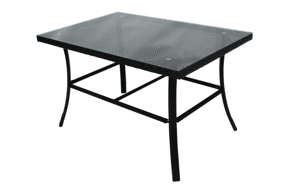 Набор мебели Garden Story Аскер 5 уп.(4 Стул Garden Storyа Аскер с под.+стол 120см, каркас черн, ротанг черн.)