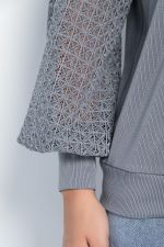 Блуза Арабелла (серая) Б11056 LT Collection (Акция)