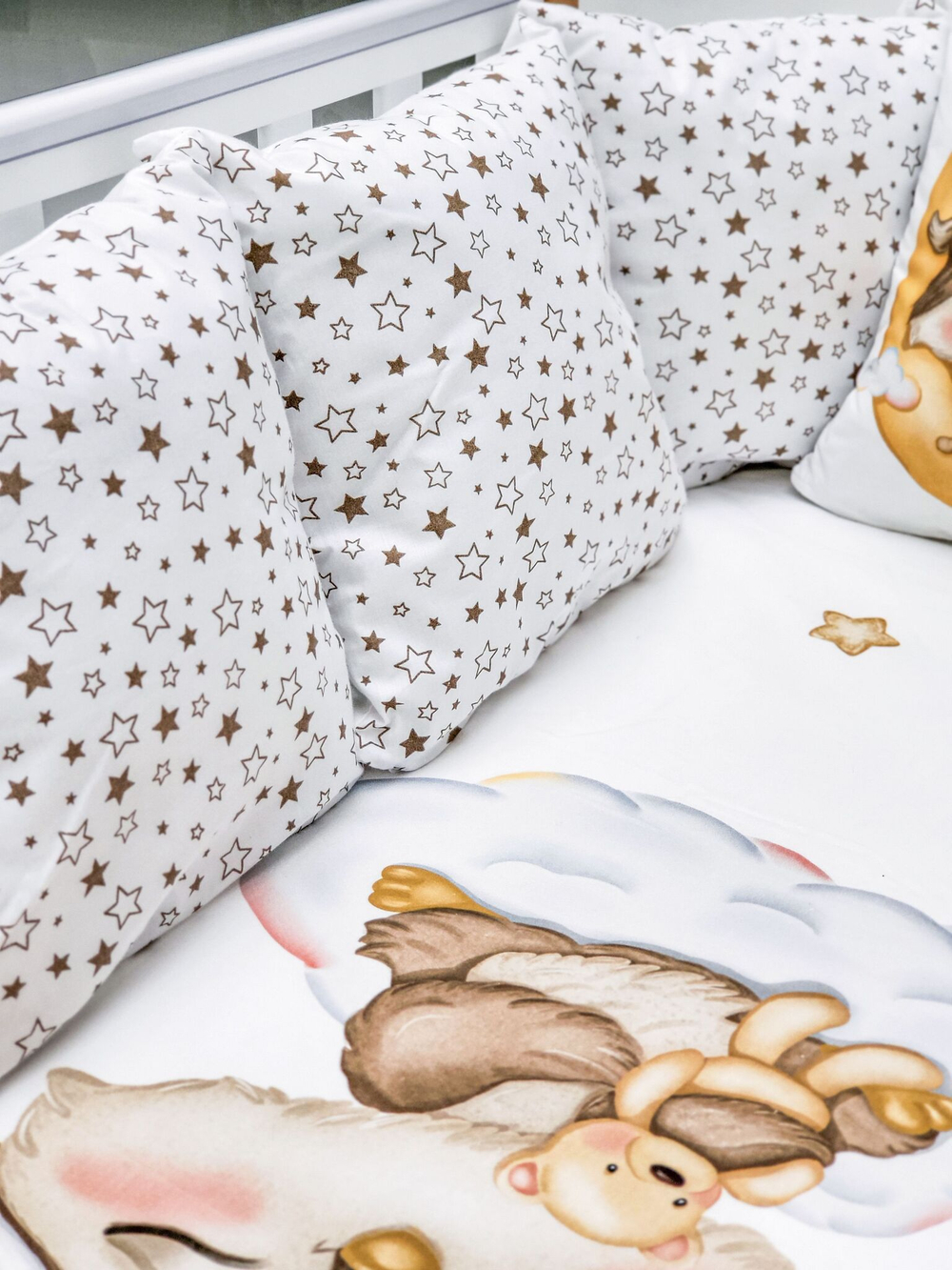Детское постельное белье BUBO BABY "MILKY DREAMS" для новорожденных 17 предметов