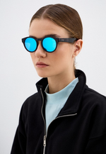 Спортивные очки HILX Switch Blade Shiny Tortoise / Blue Polarized Lens