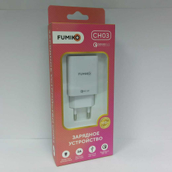 Зарядное устройство Fumico CH03 QC3.0 1USB 3A белое
