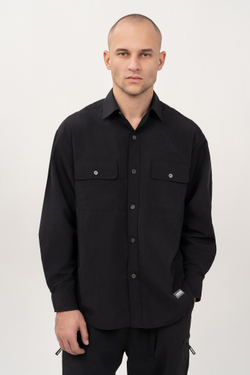 Рубашка KUL'TURA "Nylon shirt" Черный