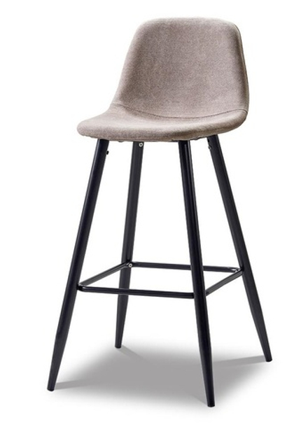 Барный стул 350B темно-бежевый/черный