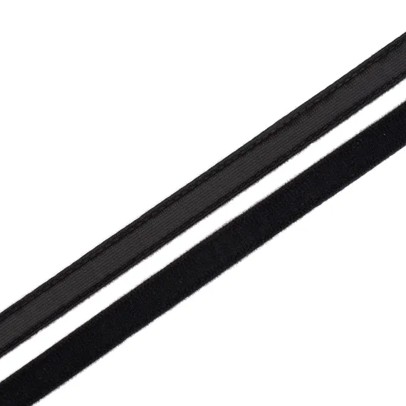 Ворсовая тесьма для корсетных пластин черная, Arta-F