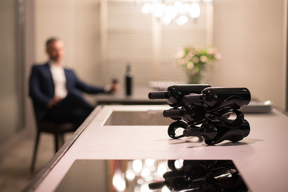 Подставка для бутылок Cuvee черная