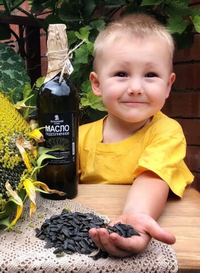 Масло подсолнечное сыродавленное из не очищенной семечки (в шелухе)