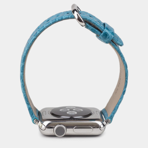 Ремешок для Apple Watch 44/45/46 mm из кожи аллигатора, цвета тиффани