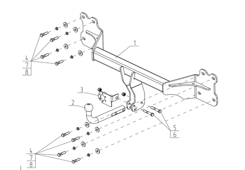 Фаркоп Avtos с универ. элект. Smart, на Audi Q7 2015- (паспорт и сертификат в комплекте) AU 07