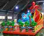 Коммерческий надувной батут "Африканские приключения" 18*9*6 м