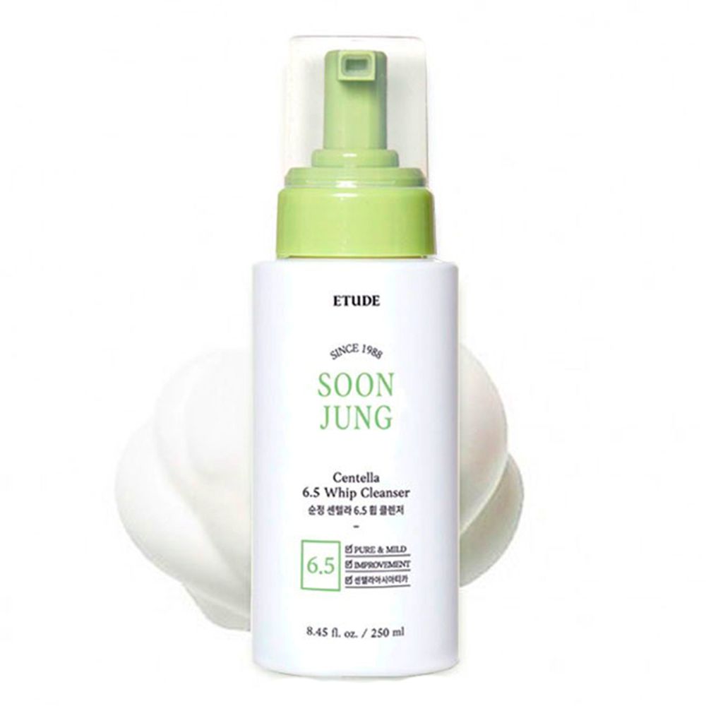 Пена-мусс для умывания Etude House Soon Jung Centella 6.5 Whip Cleanser 250 мл