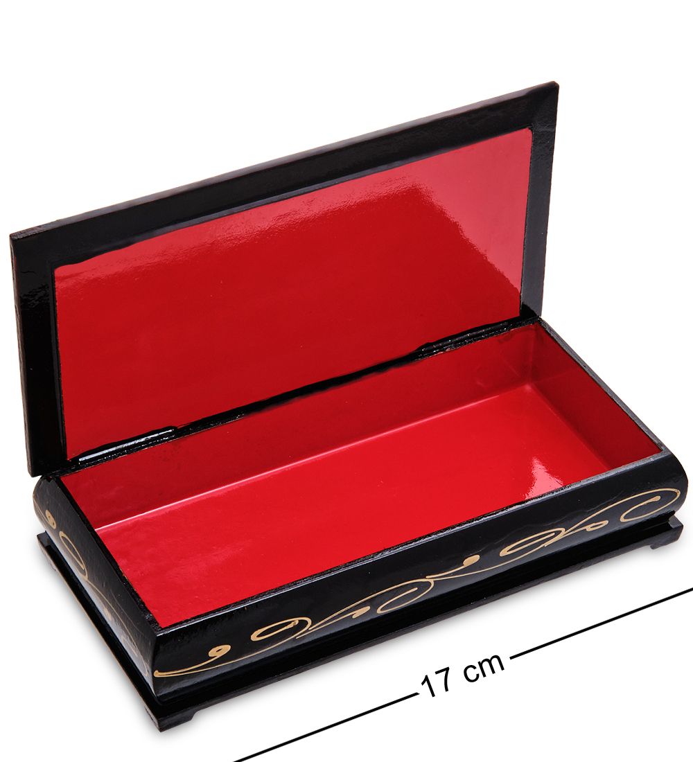 Народные промыслы ШК-11/ 5-O Шкатулка-купюрница в технике декупаж (8х17х4)