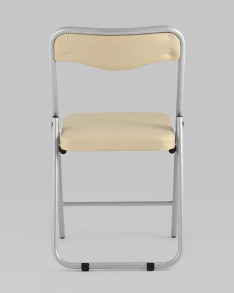 складной Джонни экокожа кремовый каркас металлик